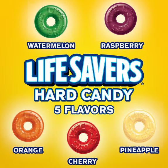 LIFE SAVERS Hard Candy, 5 Flavors Individually Wrapped Fruit Candy, (2 Pack)