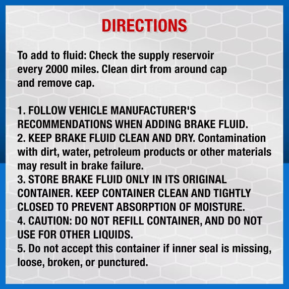 2 - Pack, Super Tech DOT 4 Brake Fluid, Motor Vehicle, 32 fl oz
