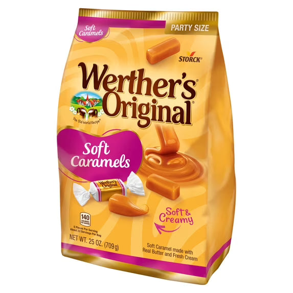 Werther's Original Soft Caramel Candy, 25 oz (2 Count)