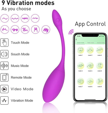 G-Spot Egg Vibrator Vibrating Wearable with APP Control Pantie Vibe Dildo Sex Toys with 4 Modes Waterproof Prostate ﻿