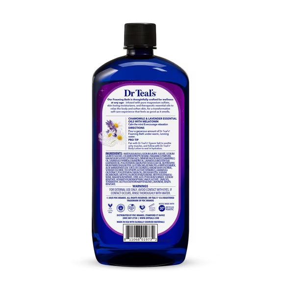 Dr Teal's Sleep Bath Foaming Bath 34 fl oz Lavender Pack of 3