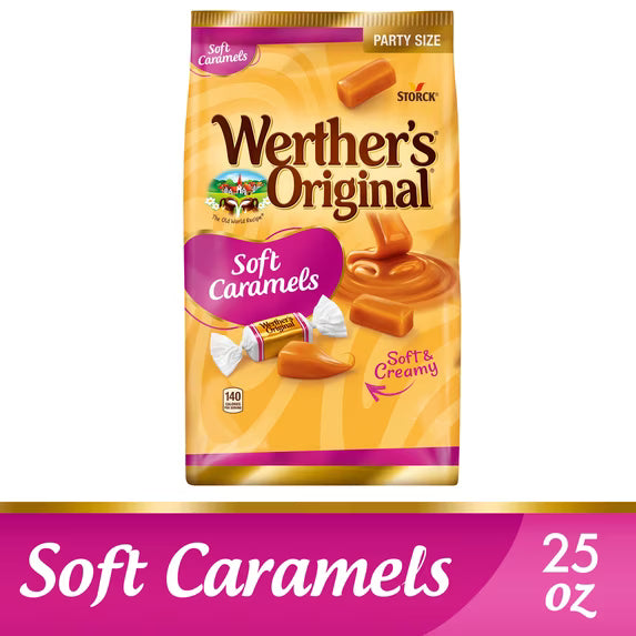 Werther's Original Soft Caramel Candy, 25 oz (2 Count)