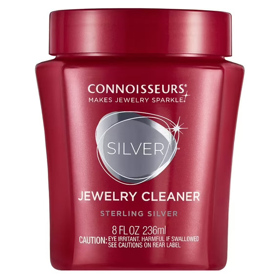 2 NEW Connoisseurs Silver Jewelry Cleaner, Liquid Dip Jewelry Cleaner in Red Jar