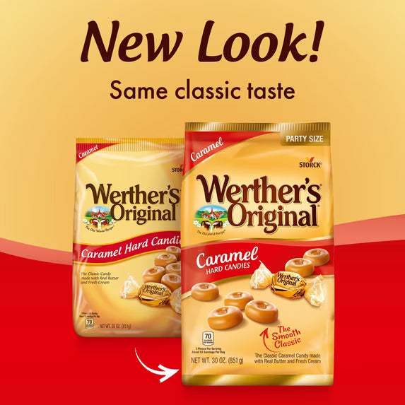 2 Packs - Werther's Original Creamy Caramel Filled Candy, 27 oz