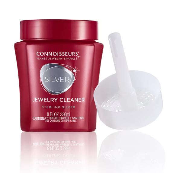2 NEW Connoisseurs Silver Jewelry Cleaner, Liquid Dip Jewelry Cleaner in Red Jar