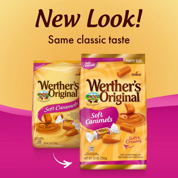 Werther's Original Soft Caramel Candy, 25 oz (2 Count)