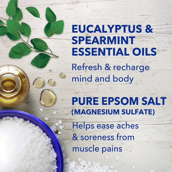 Dr Teal's Pure Epsom Salt Soaking Solution, Relax & Relief with Eucalyptus 4Pack