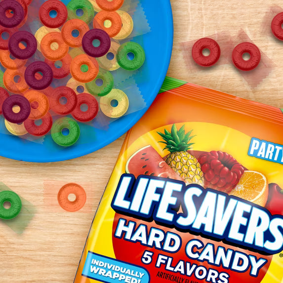 LIFE SAVERS Hard Candy, 5 Flavors Individually Wrapped Fruit Candy, (2 Pack)
