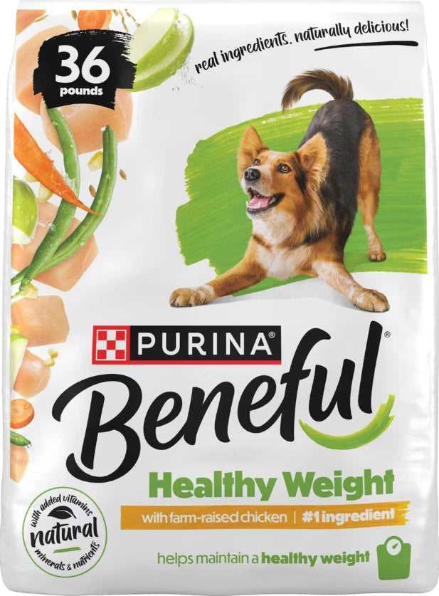 Purina Beneful Healthy Weight with Farm-Raised Chicken Dry Dog Food, 36-lb bag