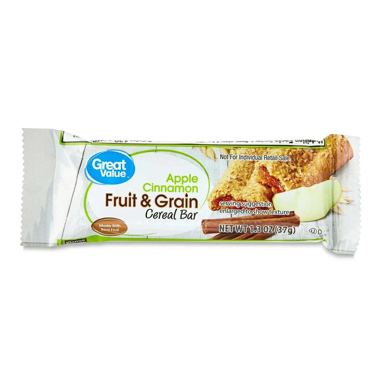 Pack of 3 Great Value Fruit & Grain Cereal Bars, Variety Pack, 1.3 oz, 32 Count