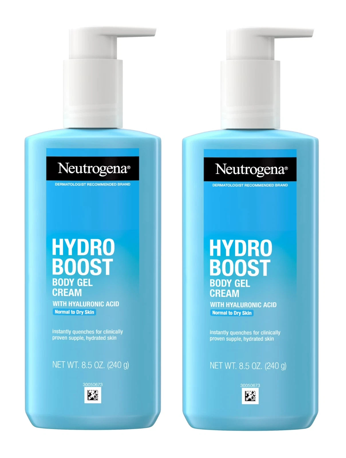 Neutrogena Hydro Boost Body Gel Cream 8.5 oz with Hyaluronic Acid – Pack of 2