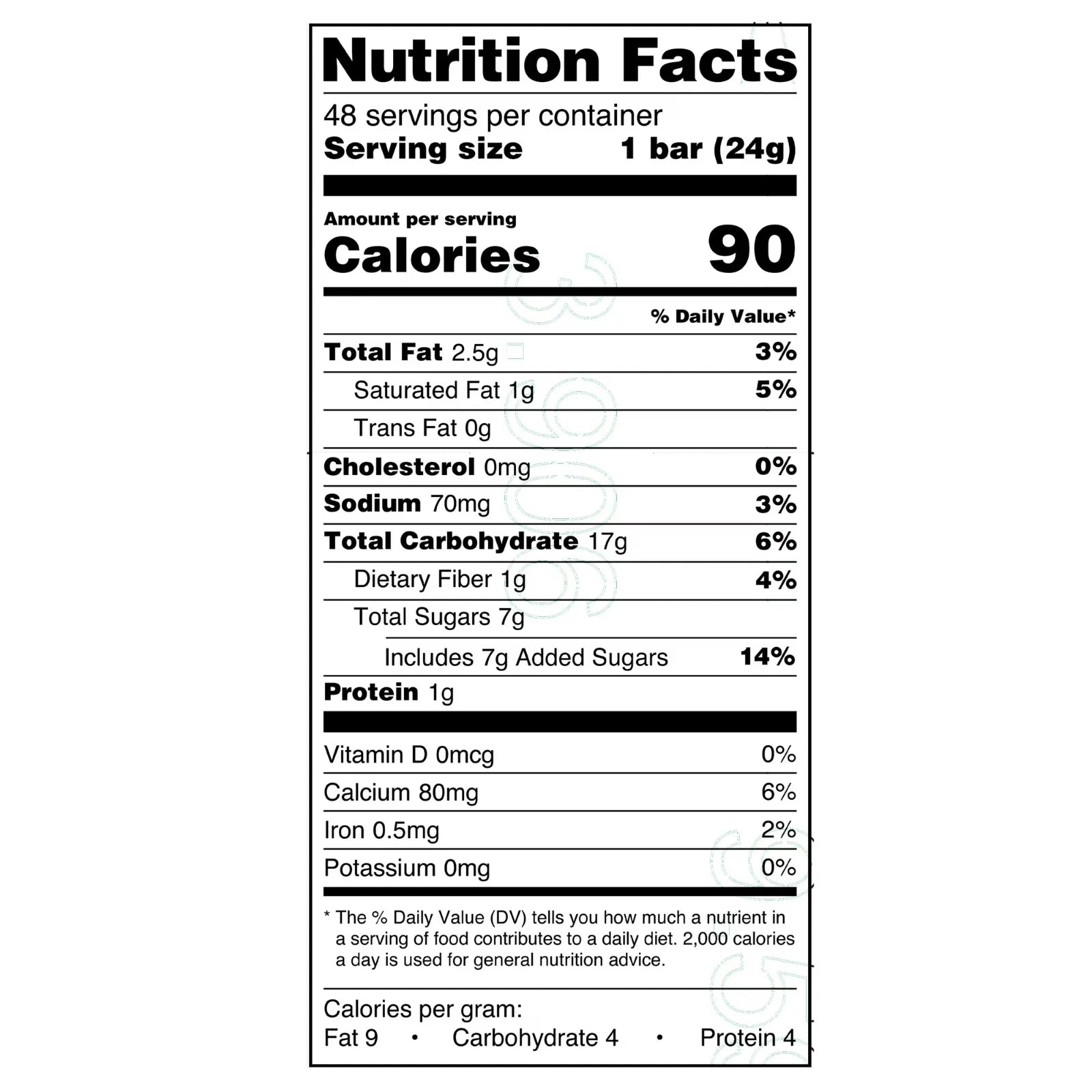 Pack of 2 Great Value Chocolate Chip Chewy Granola Bars, 0.84 oz Paper Box, 48 CT
