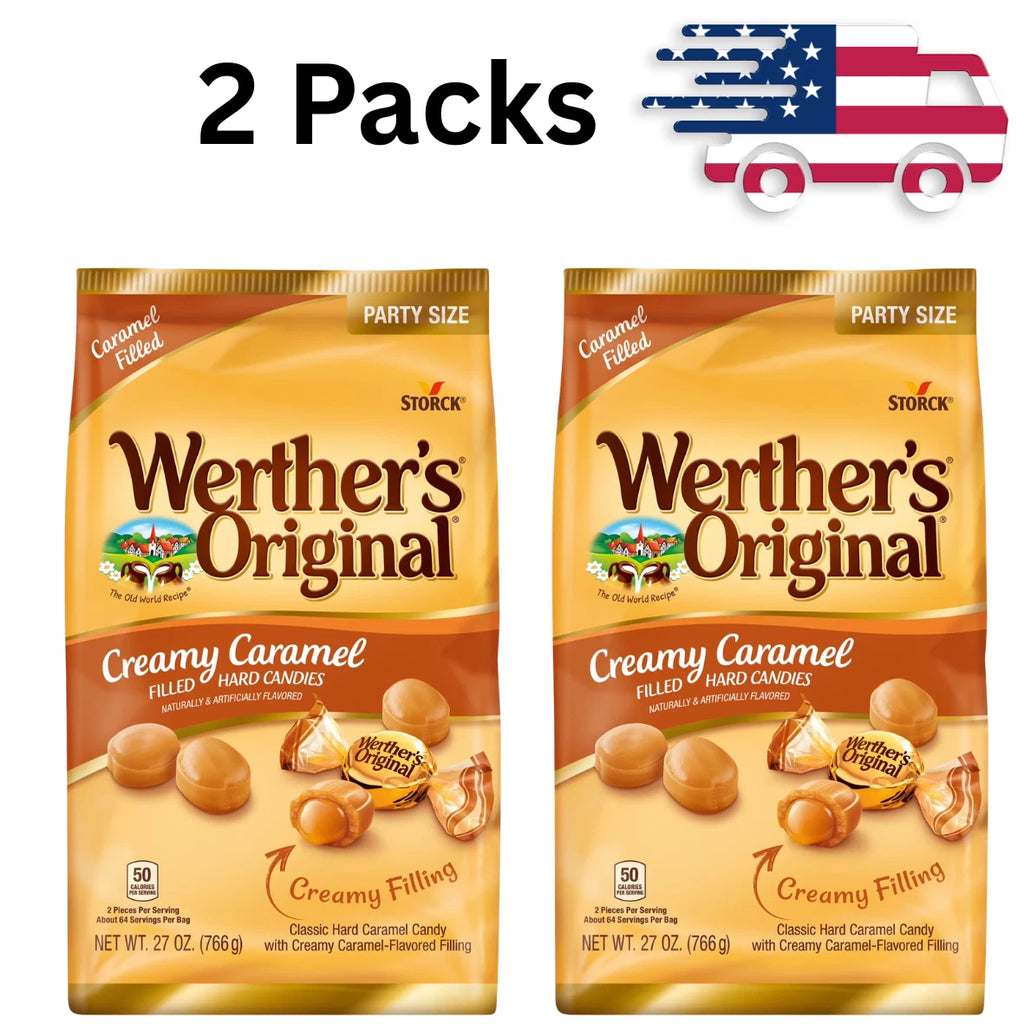 2 Packs - Werther's Original Creamy Caramel Filled Candy, 27 oz