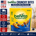 Pack of 3 belVita Whole Grain Blueberry Crunchy Bites – 5 oz Snack Pack
